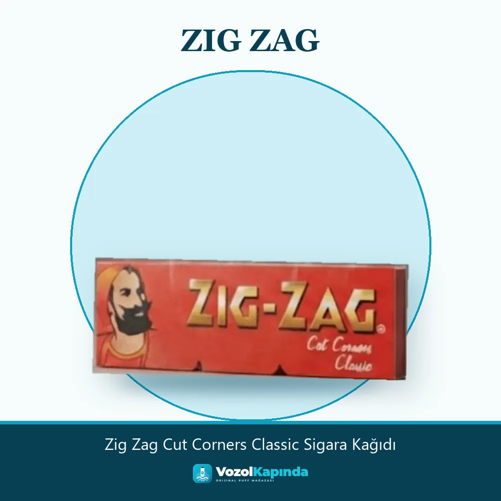 Zig Zag Cut Corners Classic Sigara Kağıdı Özellikleri Zig Zag Cut Corners Classic Sigara Kağıdı bilgi kartı, orijinal sarma kağıdı