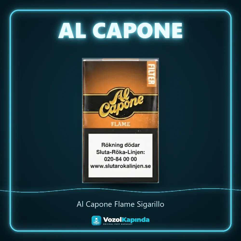 Al Capone Flame Sigarillo Sipariş Bilgileri Al Capone Flame Sigarillo bilgi kartı, orijinal sigarillo