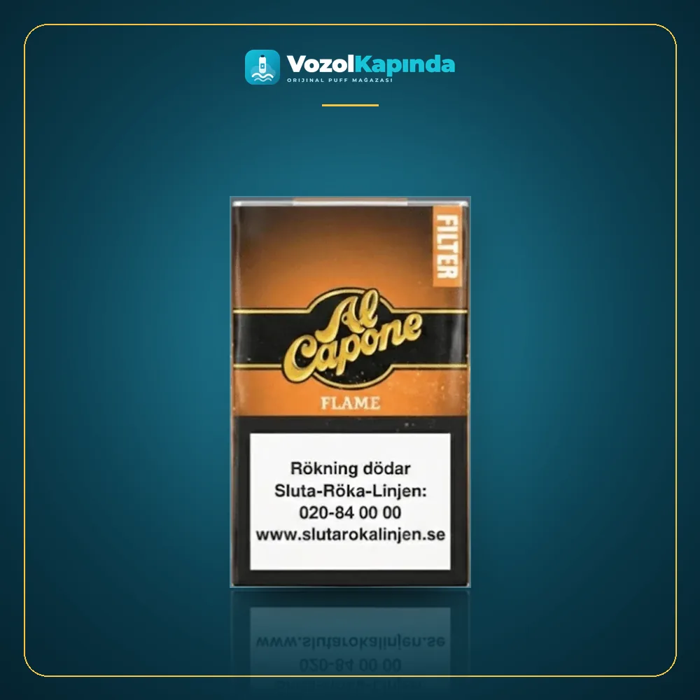 Al Capone Flame Sigarillo Orijinal Ambalaj Al Capone Flame Sigarillo paket görünümü