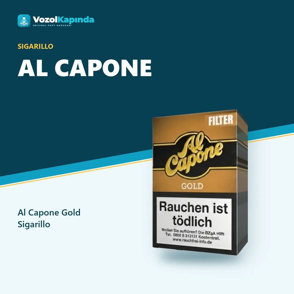Al Capone Gold Sigarillo Bilgi Kartı Al Capone Gold Sigarillo sipariş avantajları: kapıda ödeme ve gizli paket