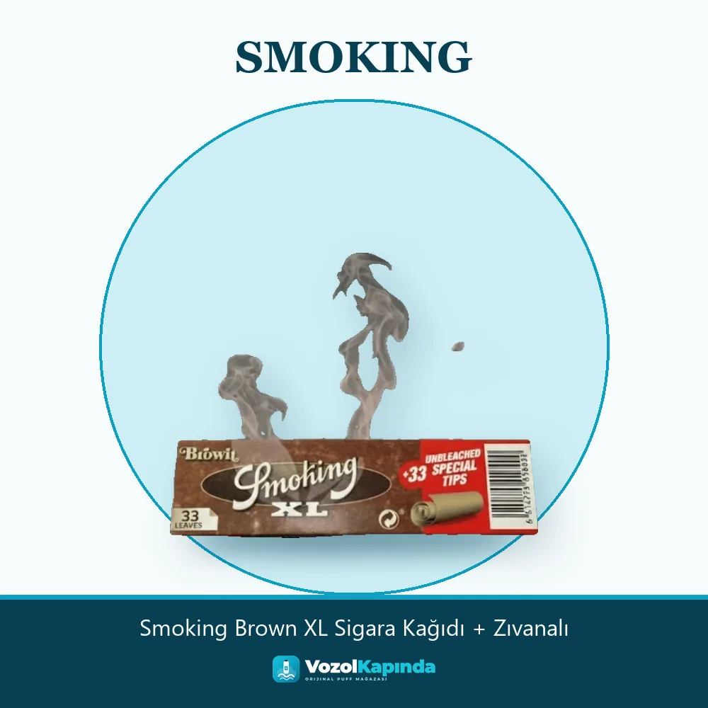 Smoking Brown XL Sigara Kağıdı + Zıvanalı özellikleri: orijinal ürün, kapıda ödeme, gizli paket