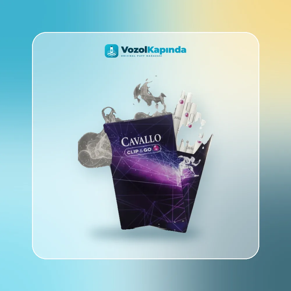 Cavallo Clip & Go ithal sigara Yabanmersini Aromalı paket görünümü