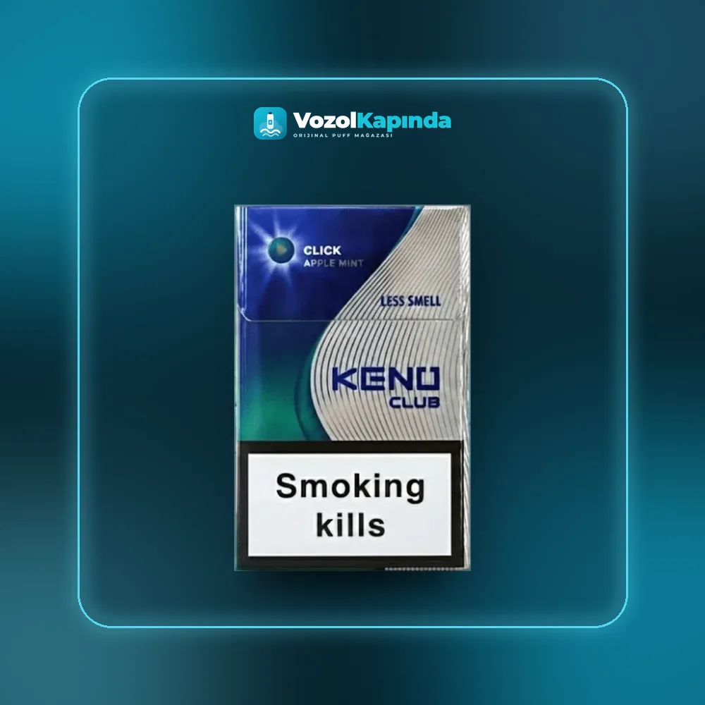Keno Club Apple Mint Click ithal sigara Elma ve Nane satın al, Vozol Kapında