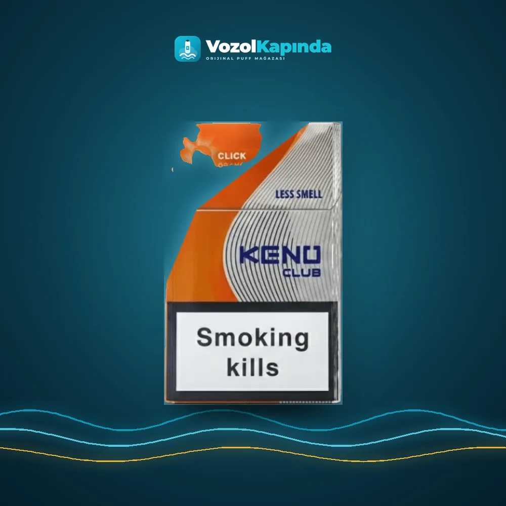 Keno Club Orange Click ithal sigara Portakal aromalı fiyatı ve siparişi, Vozol Kapında