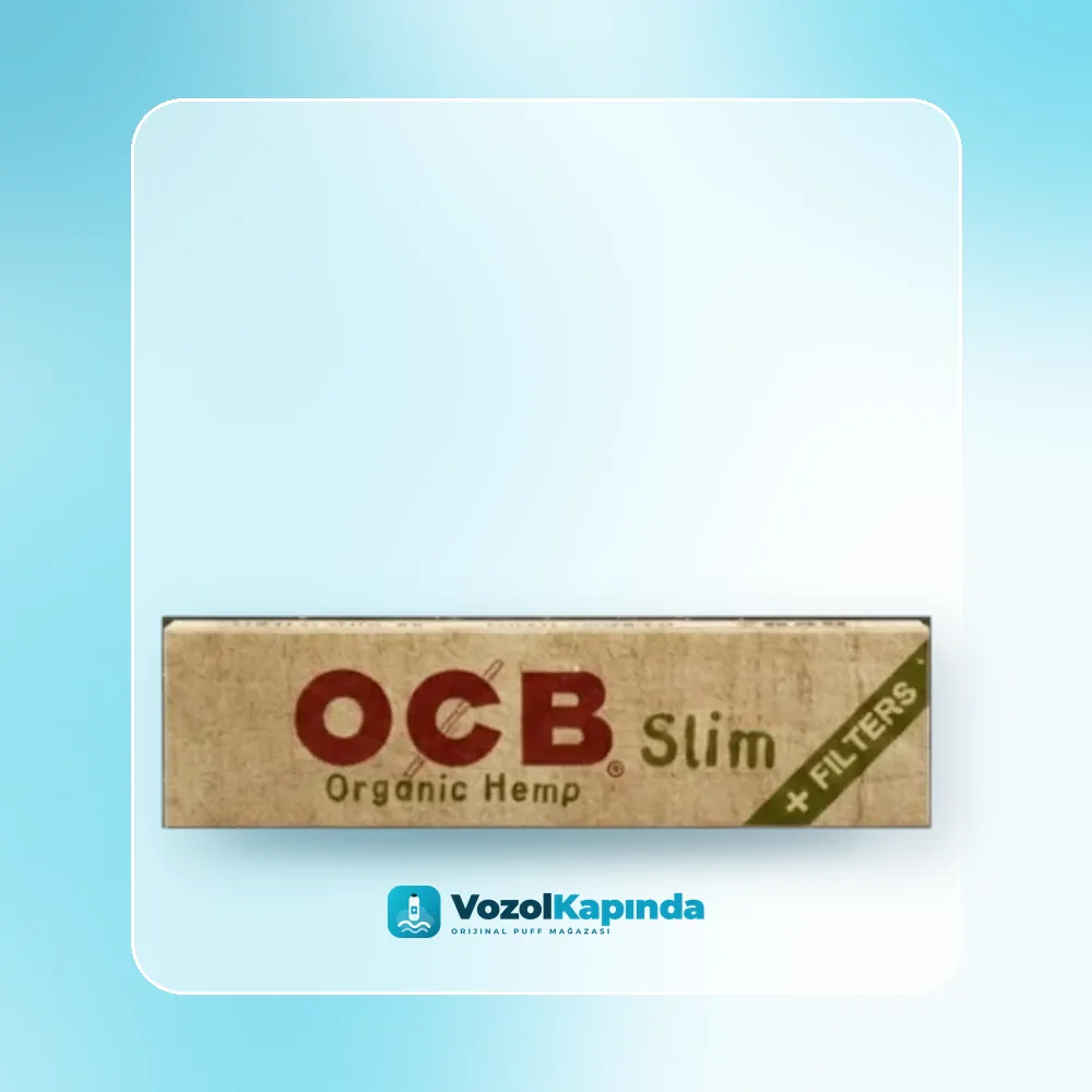 OCB Organic Hemp Slim Uzun Sigara Kağıdı Zıvanalı fiyatı ve siparişi, Vozol Kapında