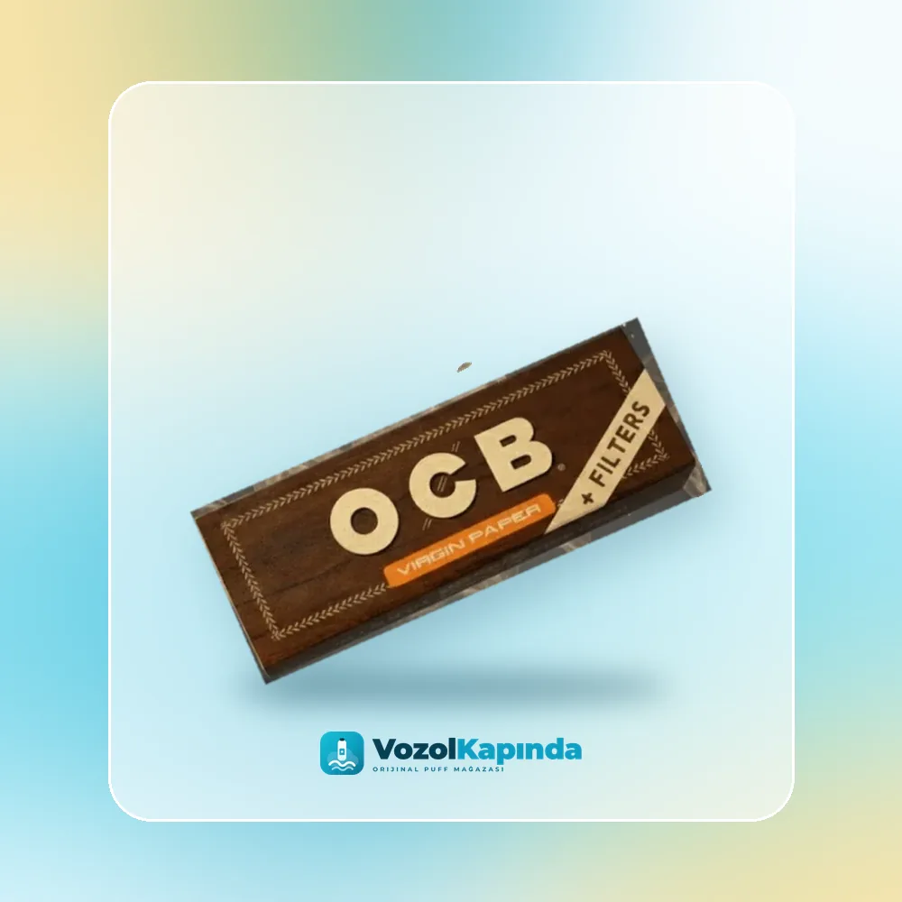 OCB Virgin Brown sigara sarma kağıdı + Zıvanalı, Vozol Kapında orijinal sarma kağıdı