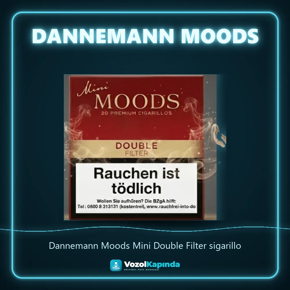 Dannemann Moods Mini Double Filter sigarillo Özellikleri Dannemann Moods Mini Double Filter sigarillo sipariş avantajları: kapıda ödeme ve gizli paket