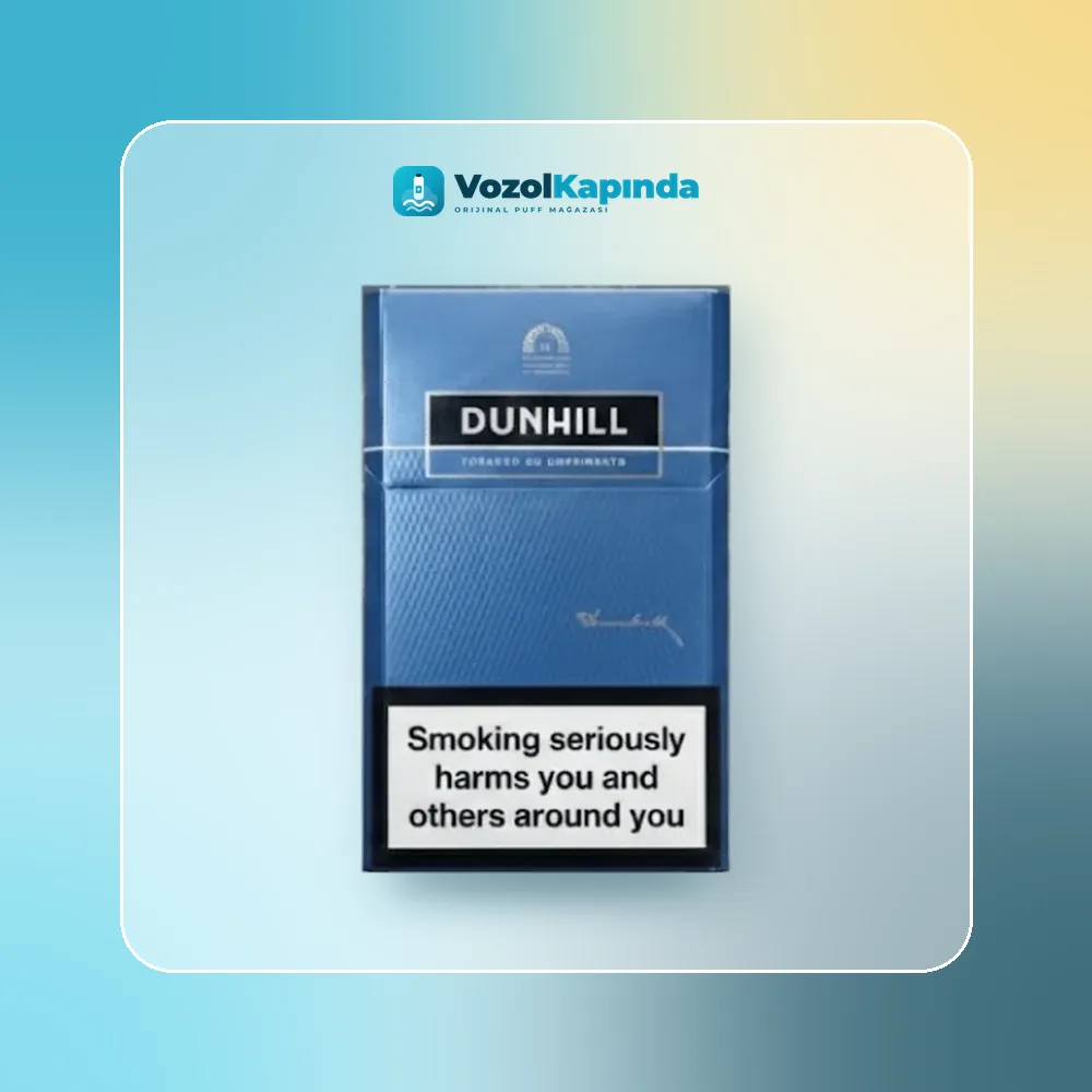 Dunhill Blue ithal sigara Switzerland paket görünümü