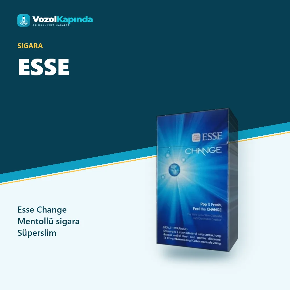 Esse Change Mentollü sigara Süperslim özellikleri: orijinal ürün, kapıda ödeme, gizli paket