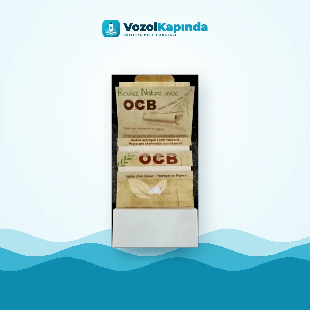 OCB Organic Hemp Double Zıvanalı sarma kağıdı paket görünümü