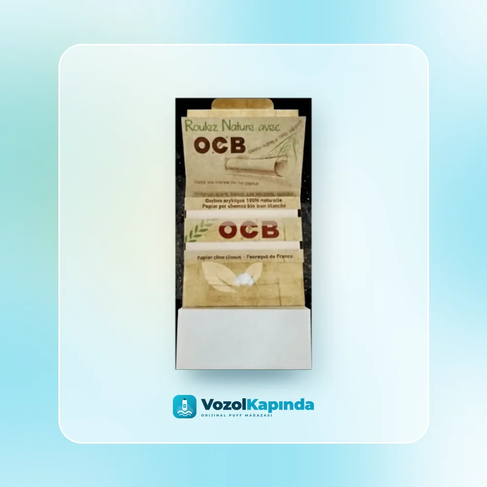 OCB Organic Hemp Double Zıvanalı sarma kağıdı, Vozol Kapında orijinal sarma kağıdı