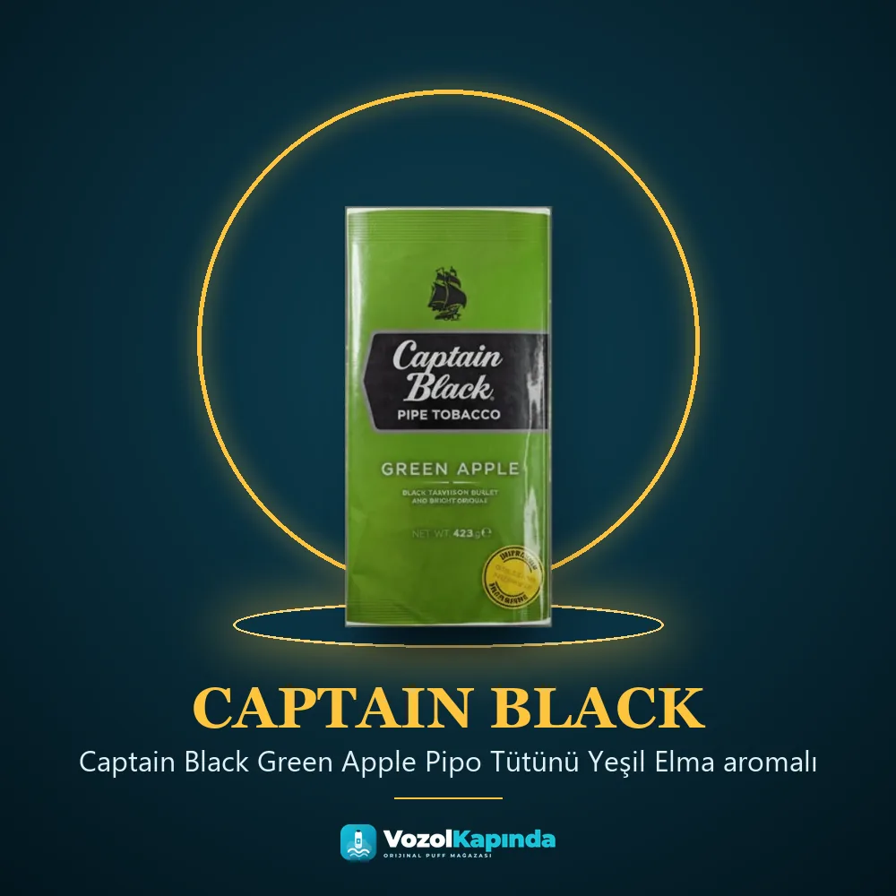 Captain Black Green Apple Pipo Tütünü Yeşil Elma aromalı Sipariş Bilgileri Captain Black Green Apple Pipo Tütünü Yeşil Elma aromalı sipariş avantajları: kapıda ödeme ve gizli paket
