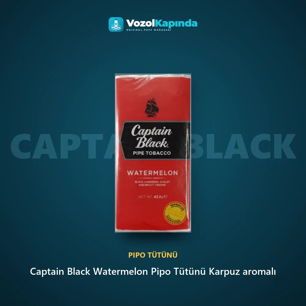 Captain Black Watermelon Pipo Tütünü Karpuz aromalı özellikleri: orijinal ürün, kapıda ödeme, gizli paket