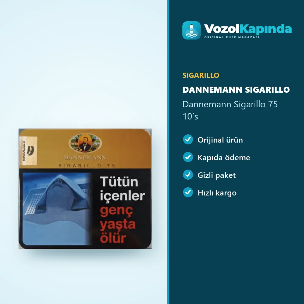 Dannemann Sigarillo 75 10’s Özellikleri Dannemann Sigarillo 75 10’s bilgi kartı, orijinal sigarillo
