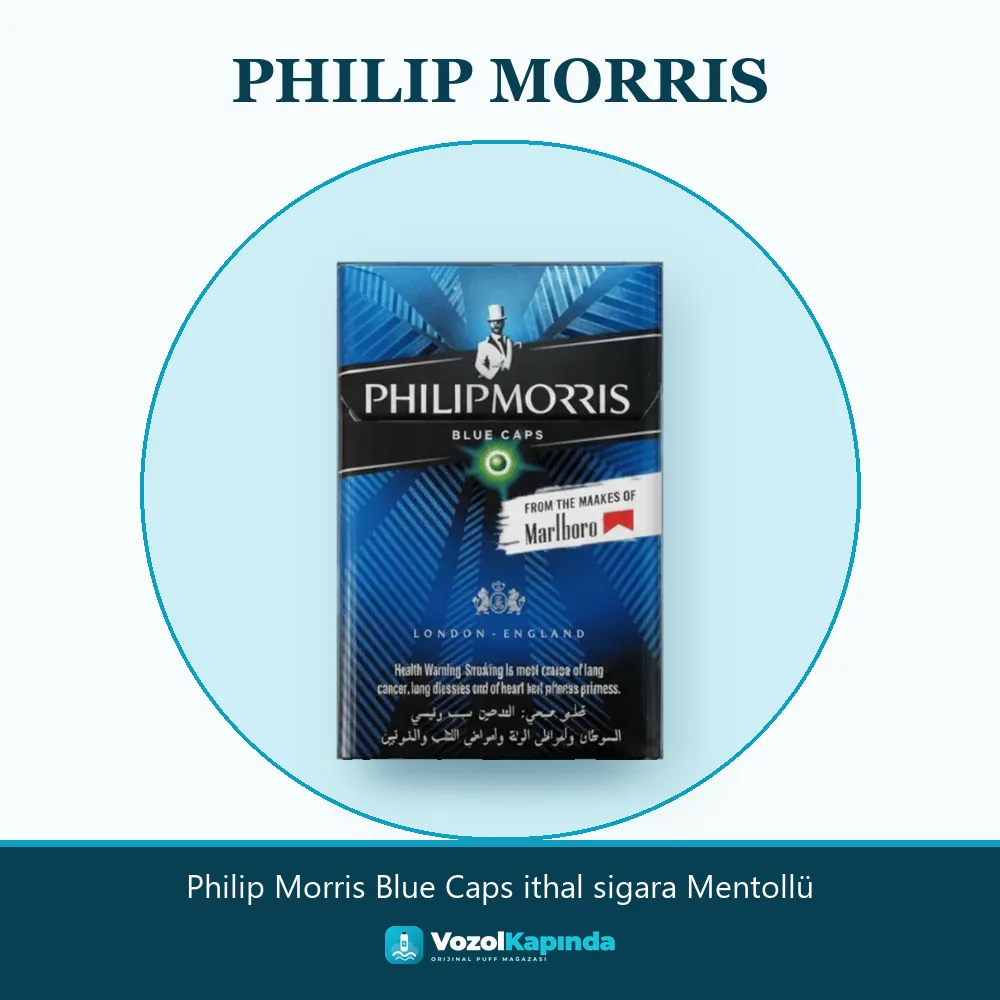Philip Morris Blue Caps ithal sigara Mentollü Sipariş Bilgileri Philip Morris Blue Caps ithal sigara Mentollü özellikleri: orijinal ürün, kapıda ödeme, gizli paket