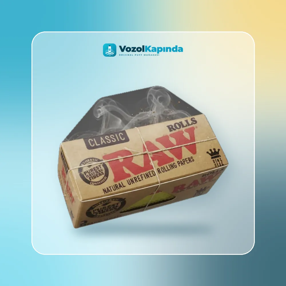 RAW Classic King Size Rolls Rulo kağıt ön yüz görseli, orijinal ambalaj