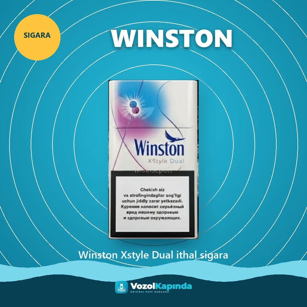 Winston Xstyle Dual ithal sigara Özellikleri Winston Xstyle Dual ithal sigara bilgi kartı, orijinal sigara