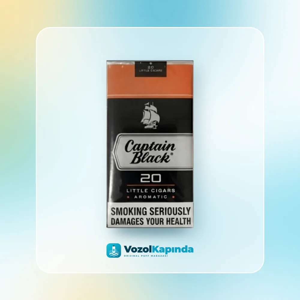 Captain Black Peach ithal sigara Şeftali aromalı, Vozol Kapında orijinal sigara