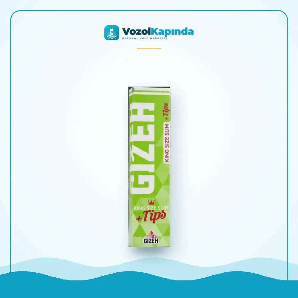 Gizeh King Size Slim Super Fine sarma kağıdı + Zıvanalı Satın Al Gizeh King Size Slim Super Fine sarma kağıdı + Zıvanalı, Vozol Kapında orijinal sarma kağıdı