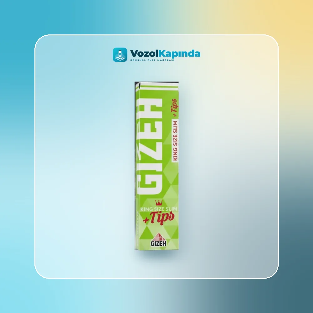 Gizeh King Size Slim Super Fine sarma kağıdı + Zıvanalı Ürün Görseli Gizeh King Size Slim Super Fine sarma kağıdı + Zıvanalı ürün görseli, orijinal sarma kağıdı