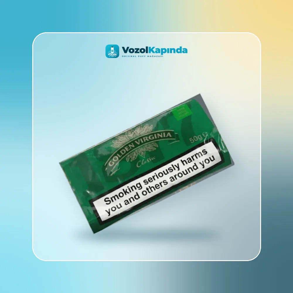 Golden Virginia Classic DUBAI 50gr Paket Görünümü Golden Virginia Classic DUBAI 50gr ön yüz görseli, orijinal ambalaj
