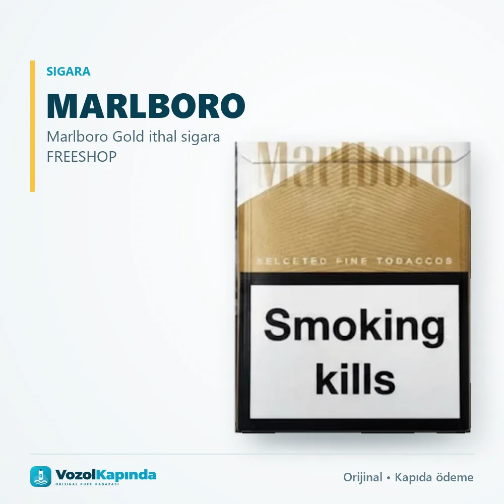 Marlboro Gold ithal sigara FREESHOP Bilgi Kartı Marlboro Gold ithal sigara FREESHOP bilgi kartı, orijinal sigara