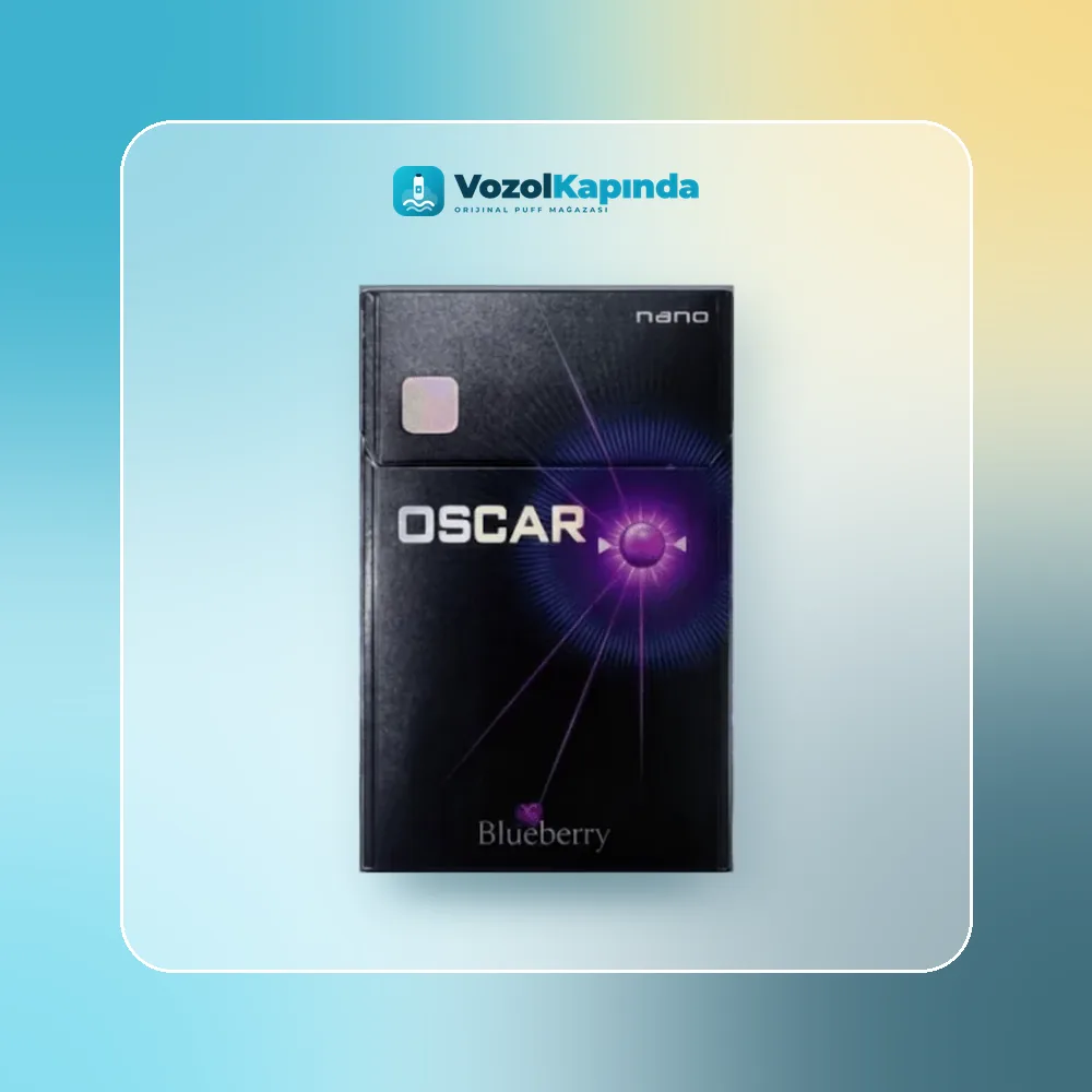 Oscar Nano Blueberry ithal sigara Yabanmersini aromalı ürün görseli, orijinal sigara