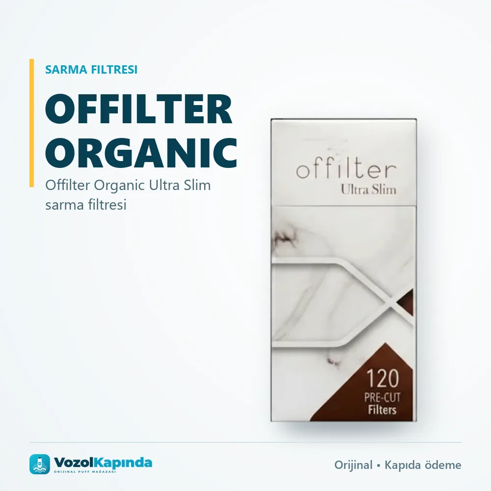 Offilter Organic Ultra Slim sarma filtresi özellikleri: orijinal ürün, kapıda ödeme, gizli paket