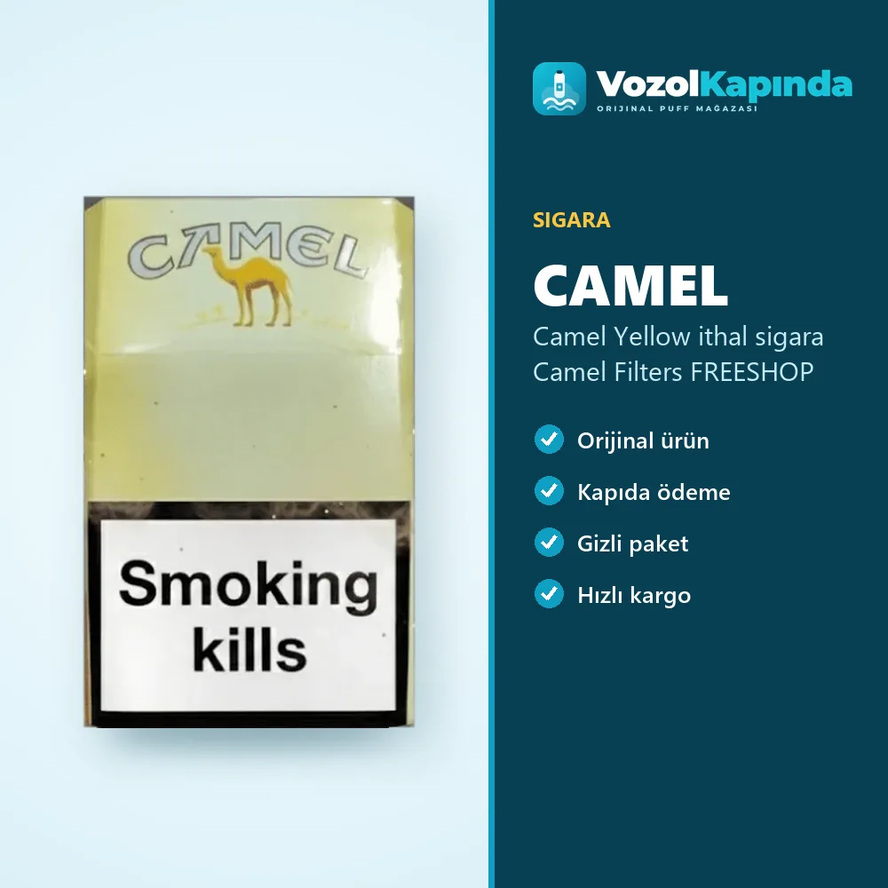 Camel Yellow ithal sigara Camel Filters FREESHOP Özellikleri Camel Yellow ithal sigara Camel Filters FREESHOP özellikleri: orijinal ürün, kapıda ödeme, gizli paket
