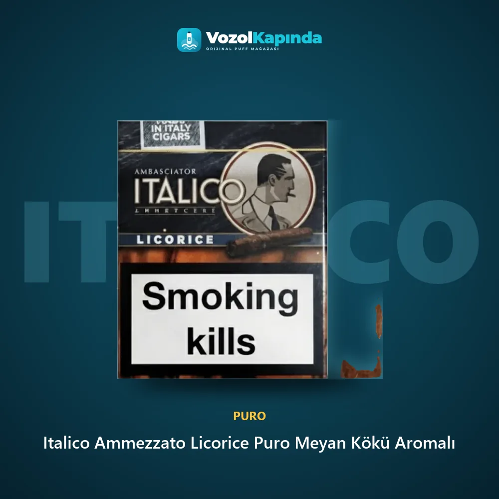 Italico Ammezzato Licorice Puro Meyan Kökü Aromalı bilgi kartı, orijinal puro