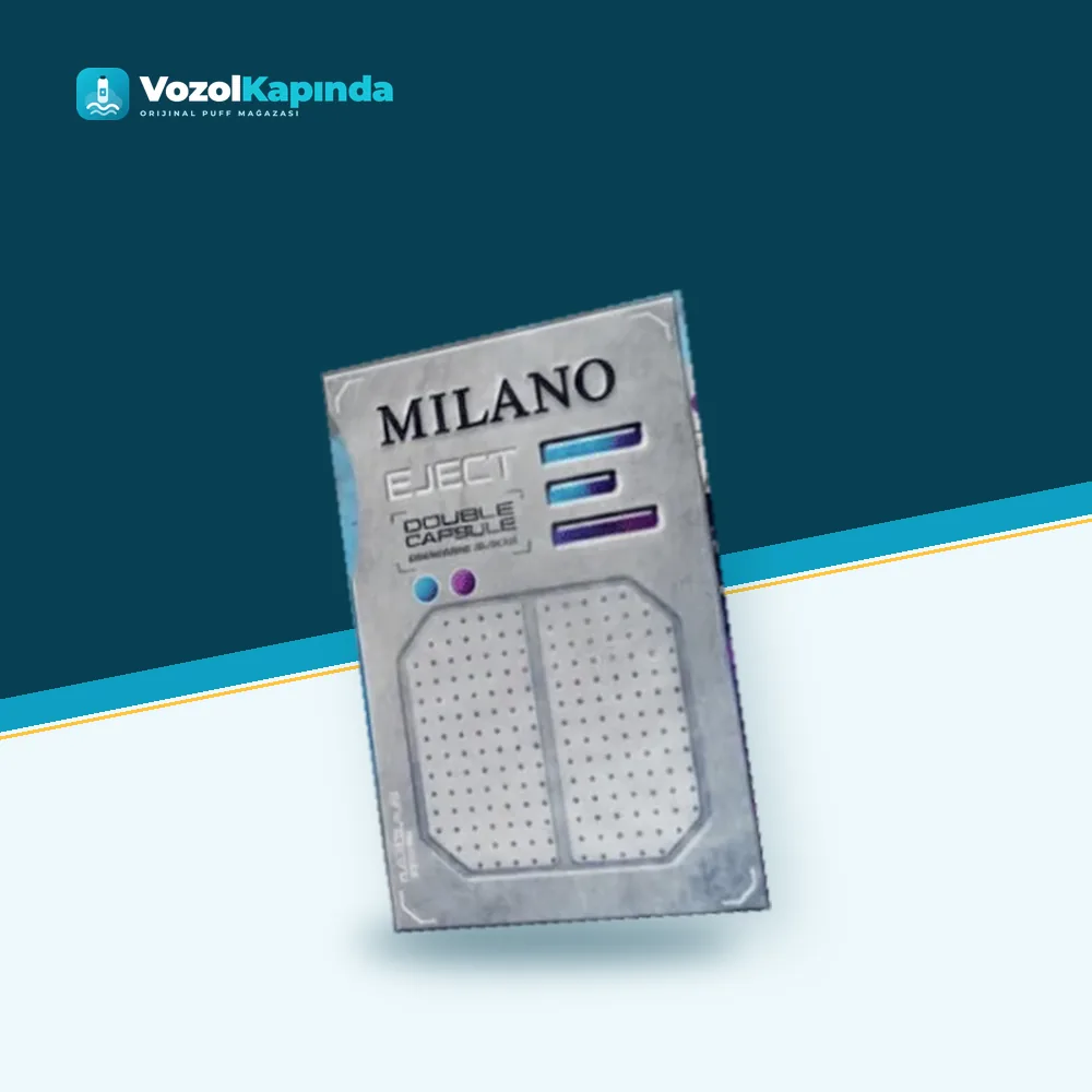 Milano Eject Double Click sigara Mentol ve Böğürtlen paket görünümü
