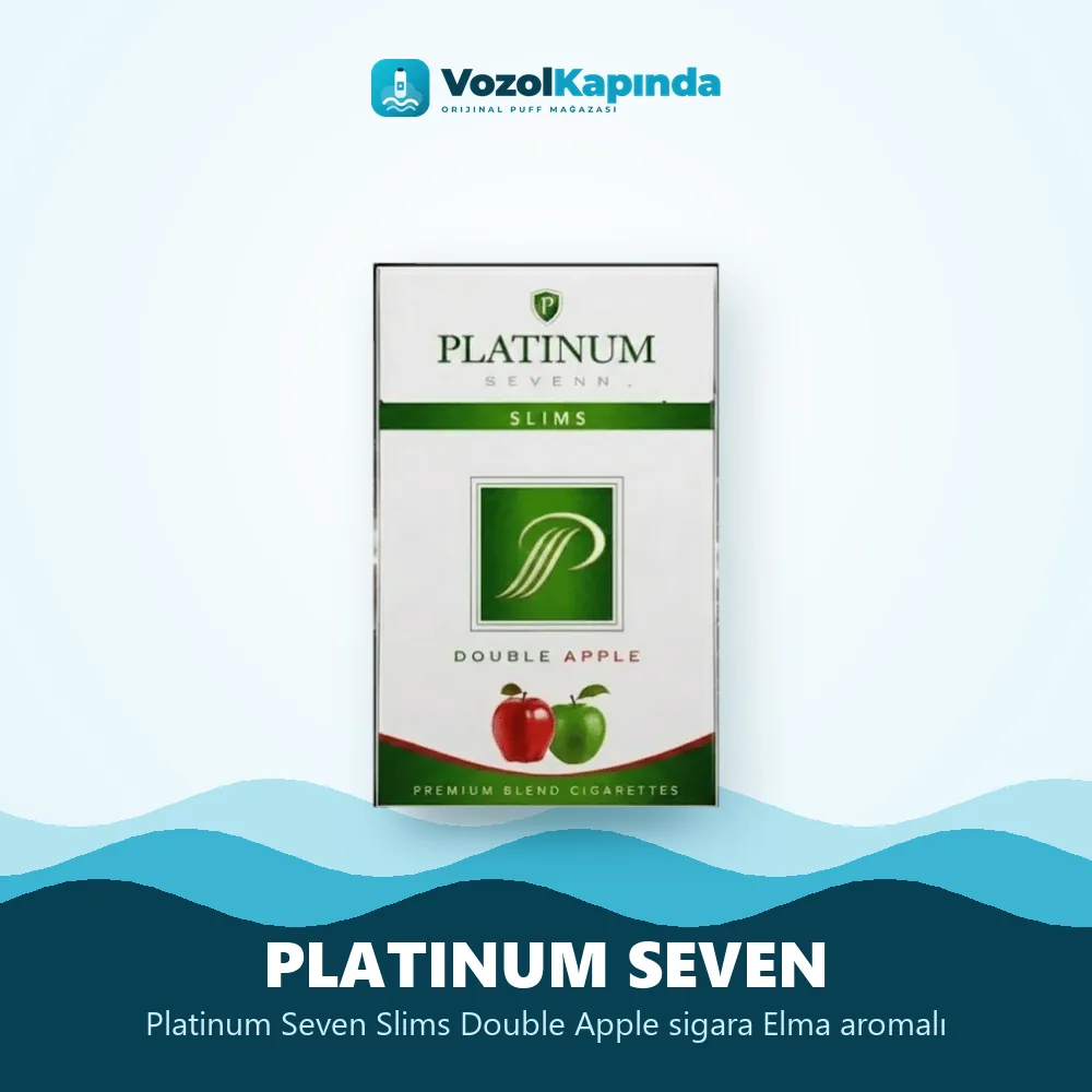 Platinum Seven Slims Double Apple sigara Elma aromalı Bilgi Kartı Platinum Seven Slims Double Apple sigara Elma aromalı bilgi kartı, orijinal sigara