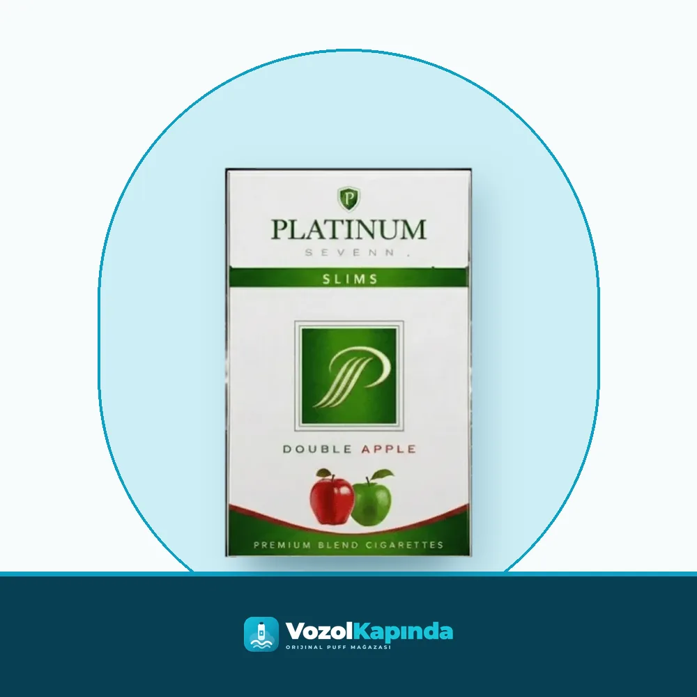 Platinum Seven Slims Double Apple sigara Elma aromalı Ürün Görseli Platinum Seven Slims Double Apple sigara Elma aromalı ürün görseli, orijinal sigara