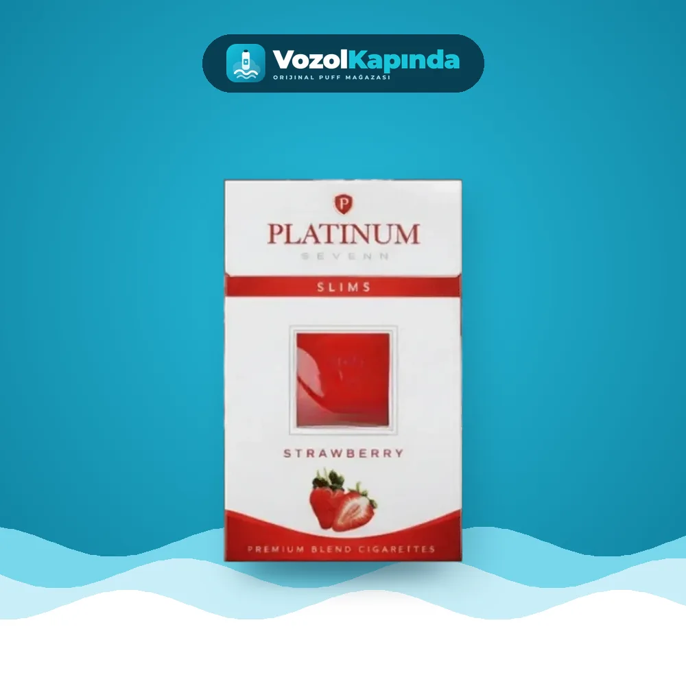 Platinum Seven Slims Strawberry sigara Çilek aromalı, Vozol Kapında orijinal sigara