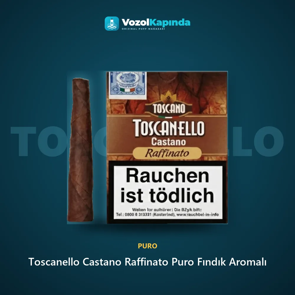 Toscanello Castano Raffinato Puro Fındık Aromalı Bilgi Kartı Toscanello Castano Raffinato Puro Fındık Aromalı özellikleri: orijinal ürün, kapıda ödeme, gizli paket