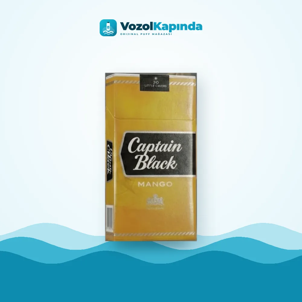 Captain Black Mango sigara Mango aromalı Orijinal Ambalaj Captain Black Mango sigara Mango aromalı paket görünümü