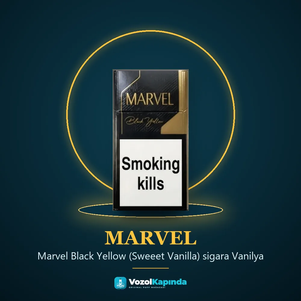 Marvel Black Yellow (Sweeet Vanilla) sigara Vanilya özellikleri: orijinal ürün, kapıda ödeme, gizli paket