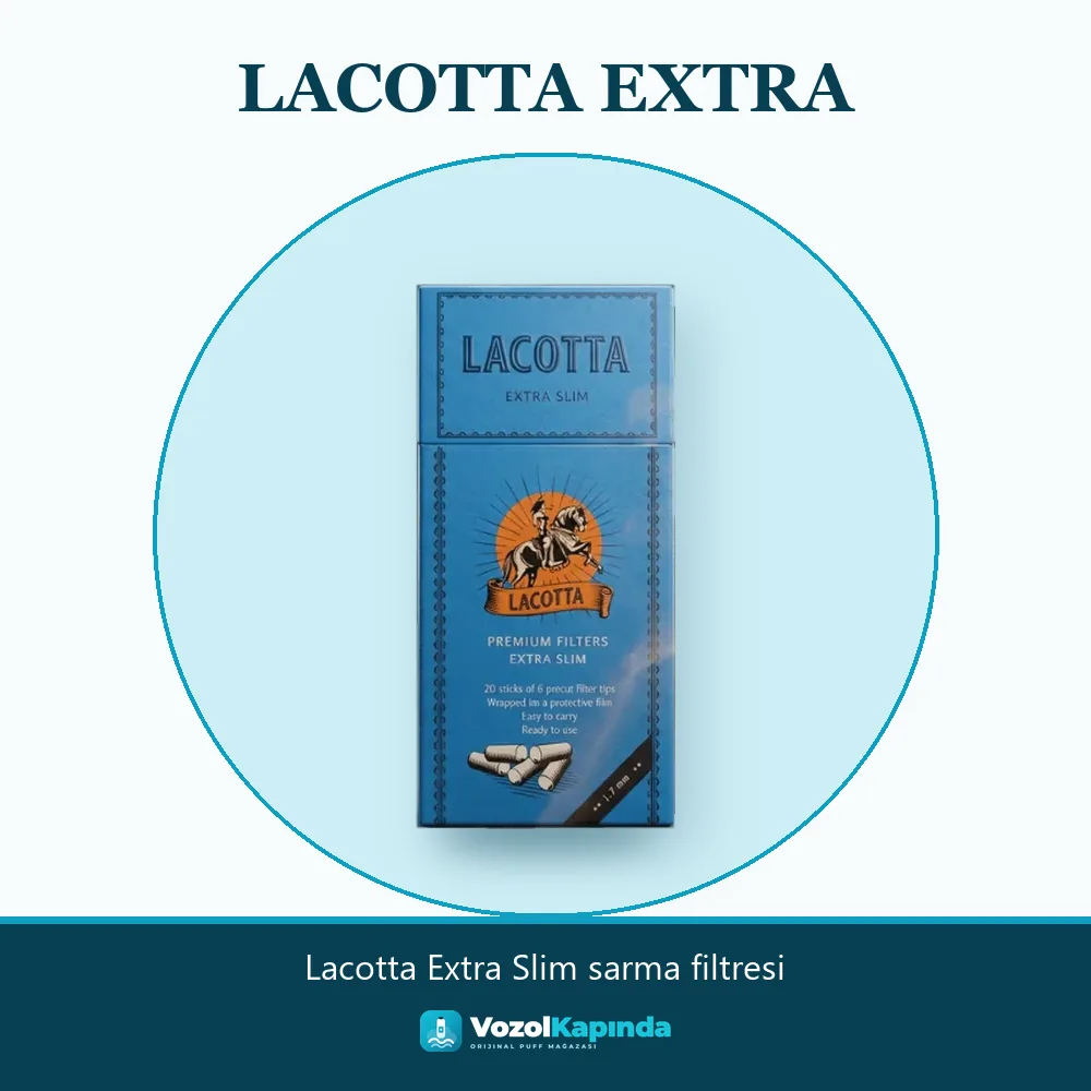 Lacotta Extra Slim sarma filtresi Bilgi Kartı Lacotta Extra Slim sarma filtresi sipariş avantajları: kapıda ödeme ve gizli paket