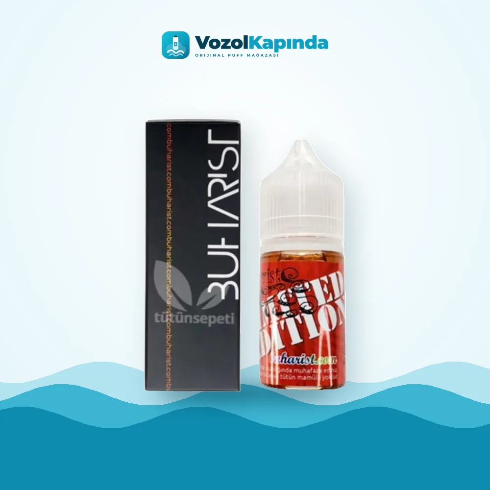 Buharist Premium elikit 30ml Özel Tatlar Orijinal Ambalaj Buharist Premium elikit 30ml Özel Tatlar paket görünümü