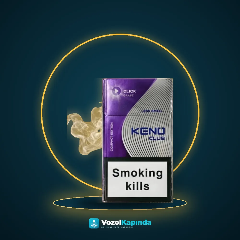 Keno Club Grape Click Slender sigara Siyah Üzüm aromalı Satın Al Keno Club Grape Click Slender sigara Siyah Üzüm aromalı satın al, Vozol Kapında