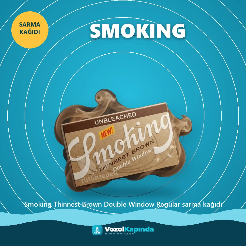 Smoking Thinnest Brown Double Window Regular sarma kağıdı Sipariş Bilgileri Smoking Thinnest Brown Double Window Regular sarma kağıdı sipariş avantajları: kapıda ödeme ve gizli paket