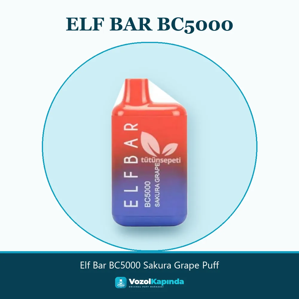 Elf Bar BC5000 Sakura Grape Puff Sipariş Bilgileri Elf Bar BC5000 Sakura Grape Puff sipariş avantajları: kapıda ödeme ve gizli paket