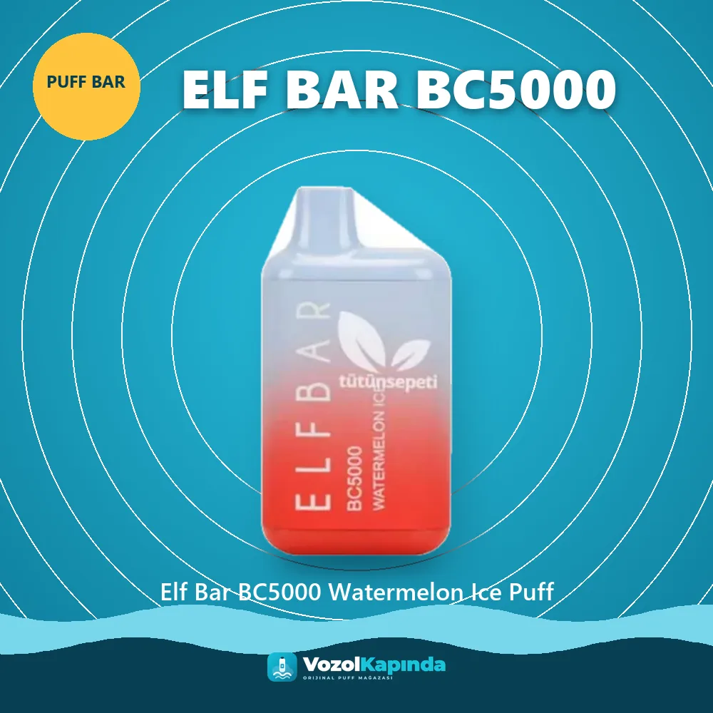 Elf Bar BC5000 Watermelon Ice Puff Özellikleri Elf Bar BC5000 Watermelon Ice Puff sipariş avantajları: kapıda ödeme ve gizli paket