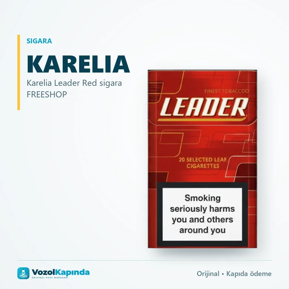 Karelia Leader Red sigara FREESHOP Bilgi Kartı Karelia Leader Red sigara FREESHOP sipariş avantajları: kapıda ödeme ve gizli paket
