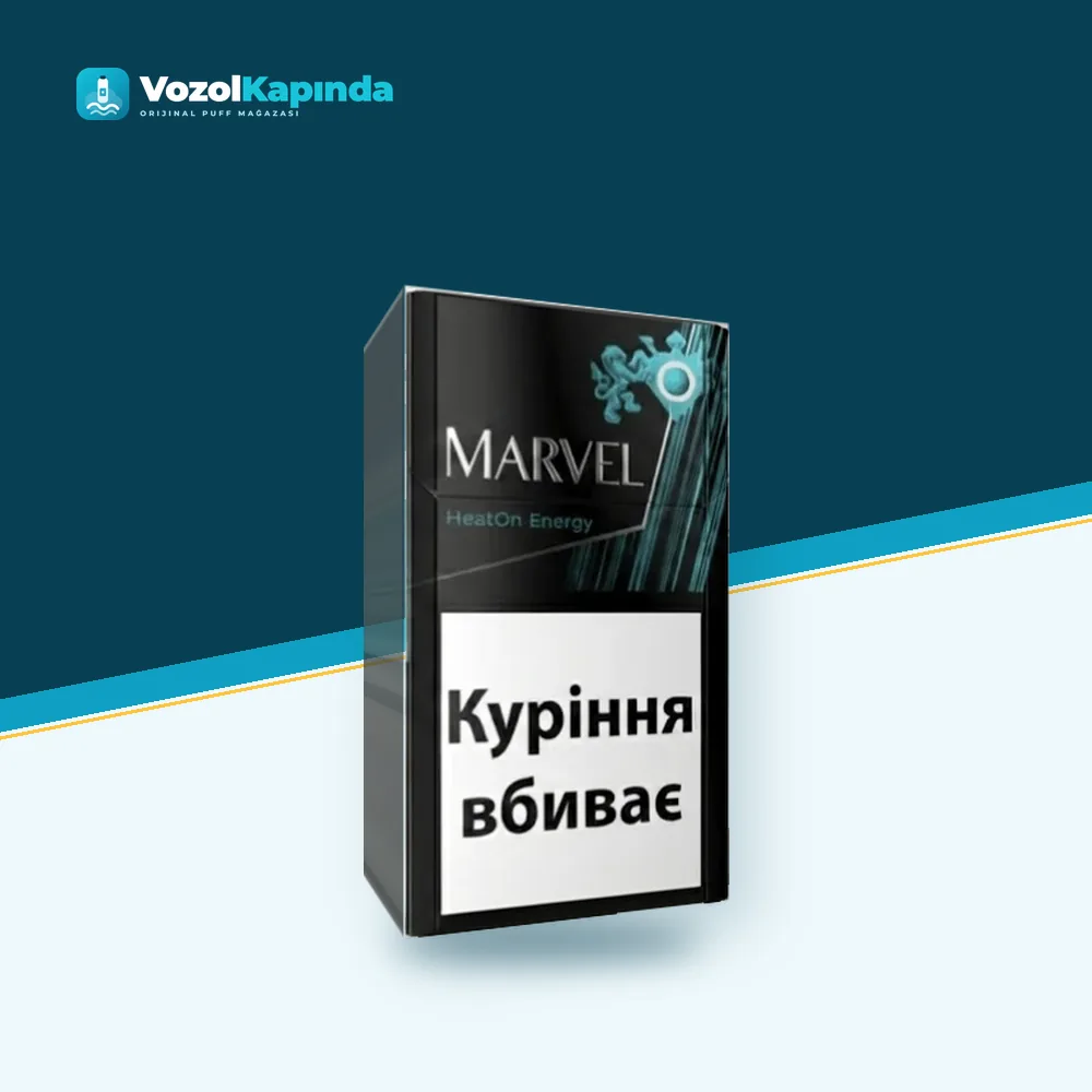 Marvel Compact Menthol Energy Click Sigara Ürün Görseli Marvel Compact Menthol Energy Click Sigara ön yüz görseli, orijinal ambalaj