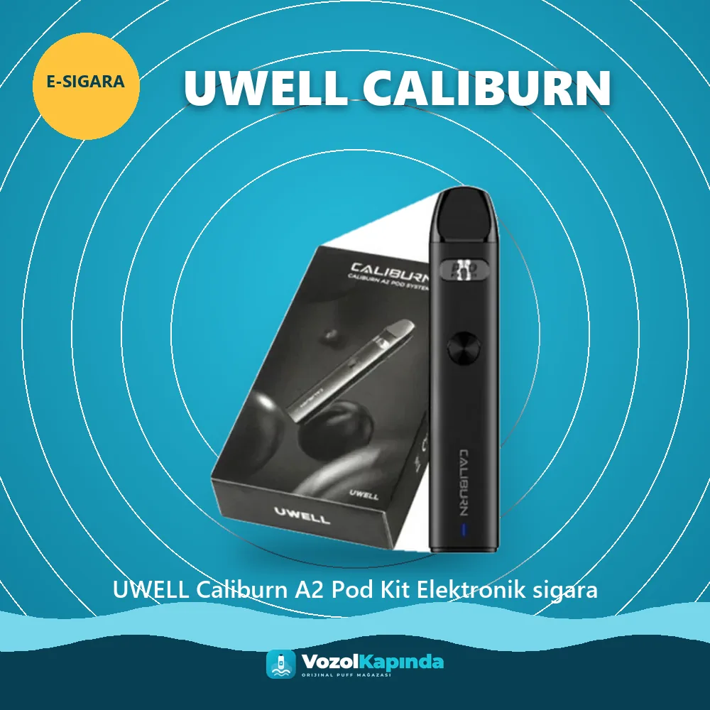 UWELL Caliburn A2 Pod Kit Elektronik sigara bilgi kartı, orijinal e-sigara