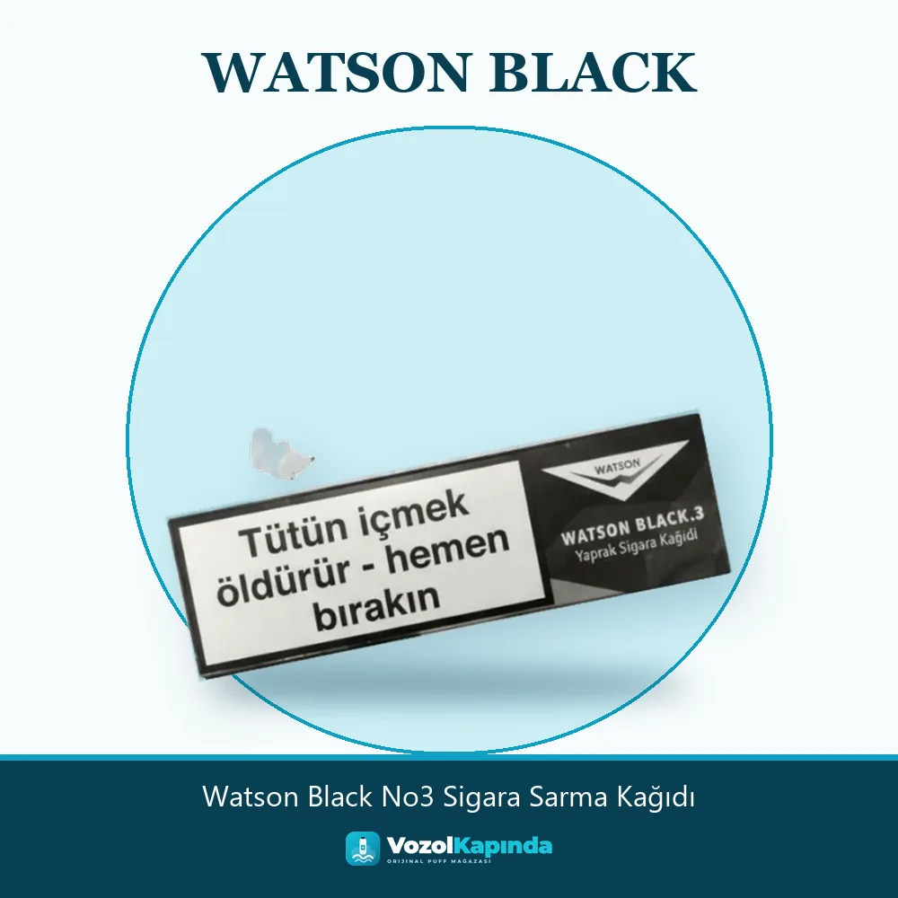 Watson Black No3 Sigara Sarma Kağıdı Bilgi Kartı Watson Black No3 Sigara Sarma Kağıdı özellikleri: orijinal ürün, kapıda ödeme, gizli paket