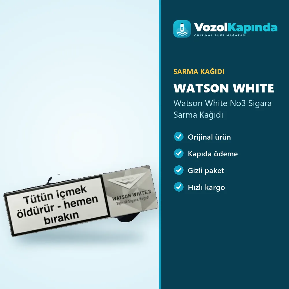 Watson White No3 Sigara Sarma Kağıdı Sipariş Bilgileri Watson White No3 Sigara Sarma Kağıdı özellikleri: orijinal ürün, kapıda ödeme, gizli paket