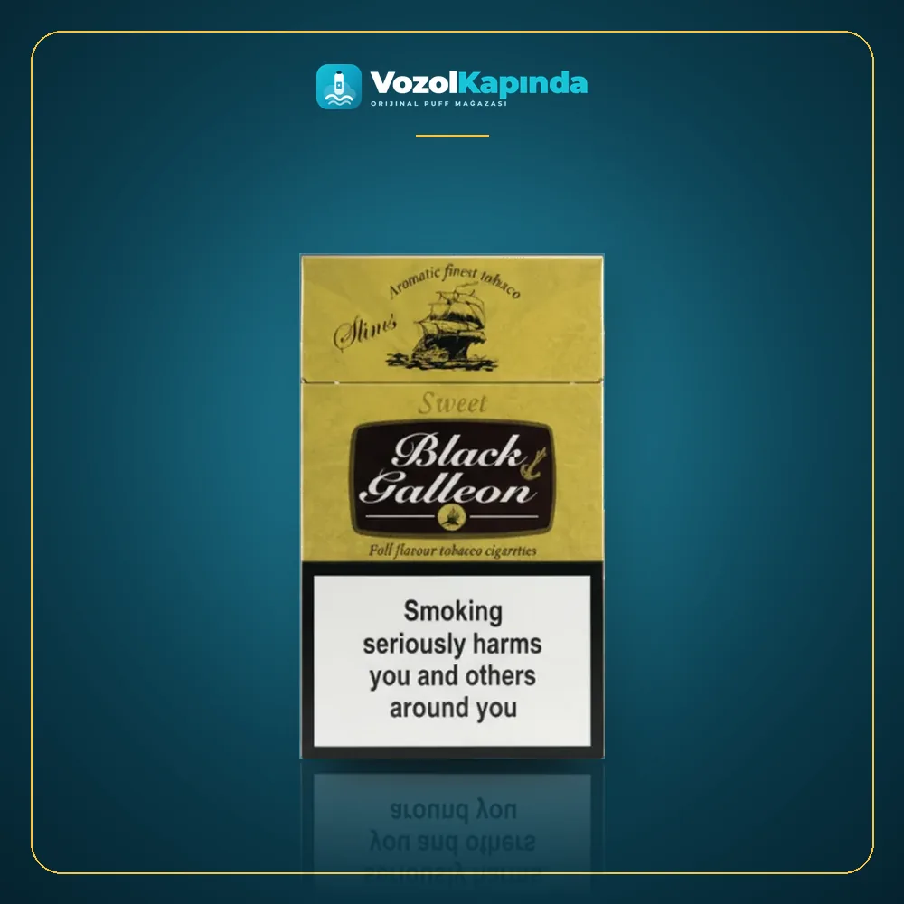Black Galleon Sweet sigara 20’s Paket Görünümü Black Galleon Sweet sigara 20’s ürün görseli, orijinal sigara