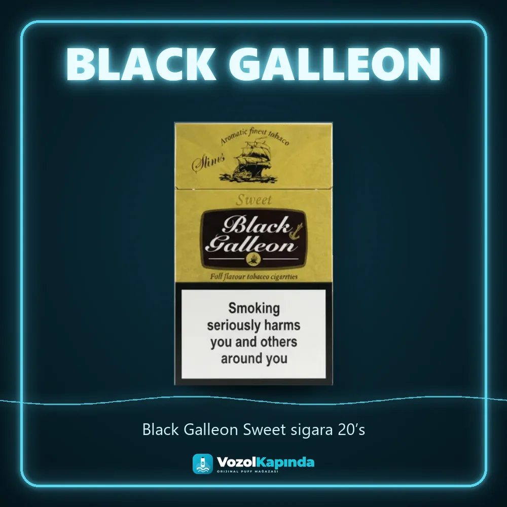 Black Galleon Sweet sigara 20’s Bilgi Kartı Black Galleon Sweet sigara 20’s özellikleri: orijinal ürün, kapıda ödeme, gizli paket
